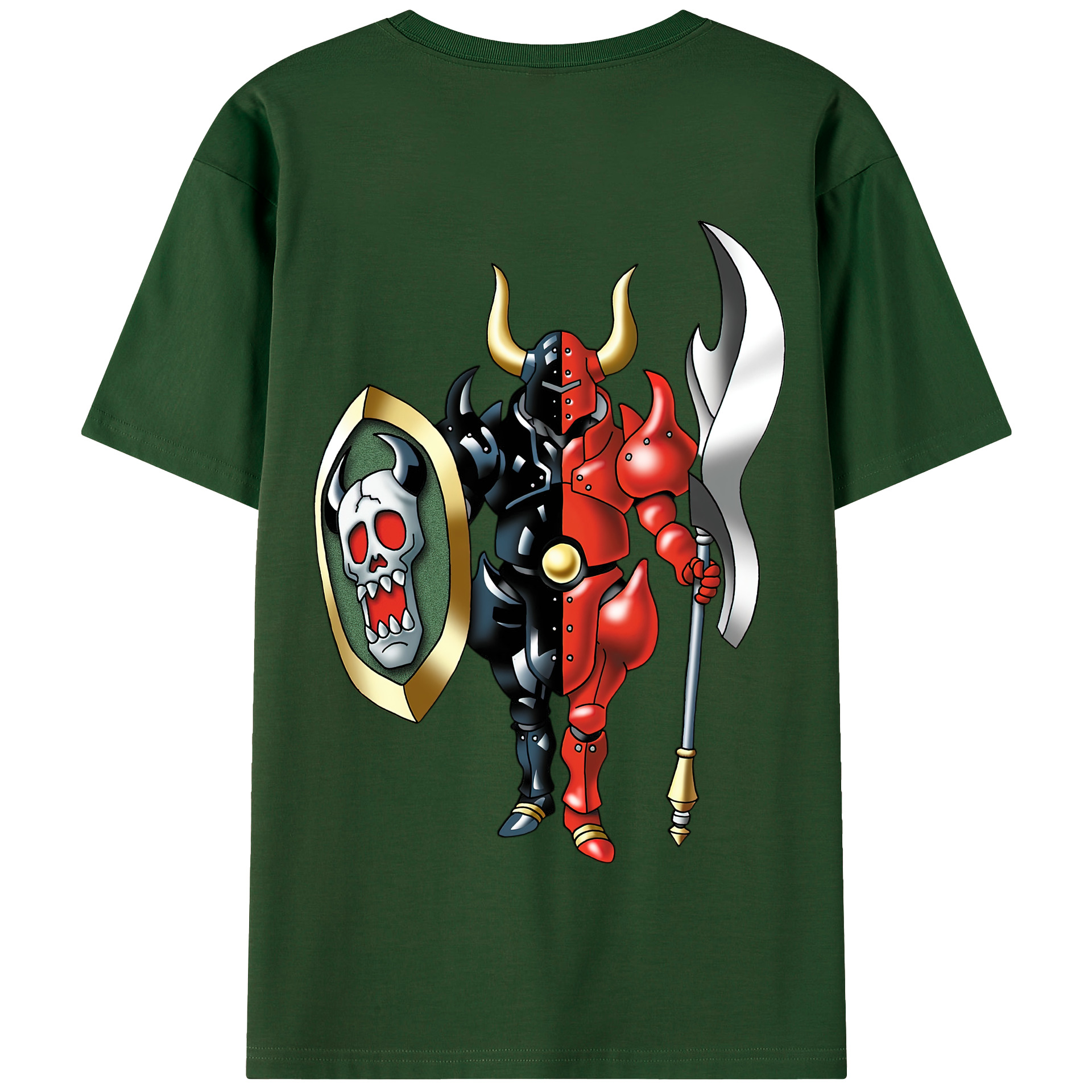 （画像用） ドラゴンクエスト Doragon Kuesuto Dragon Quest 綿100％半袖Tシャツ（背面プリント）